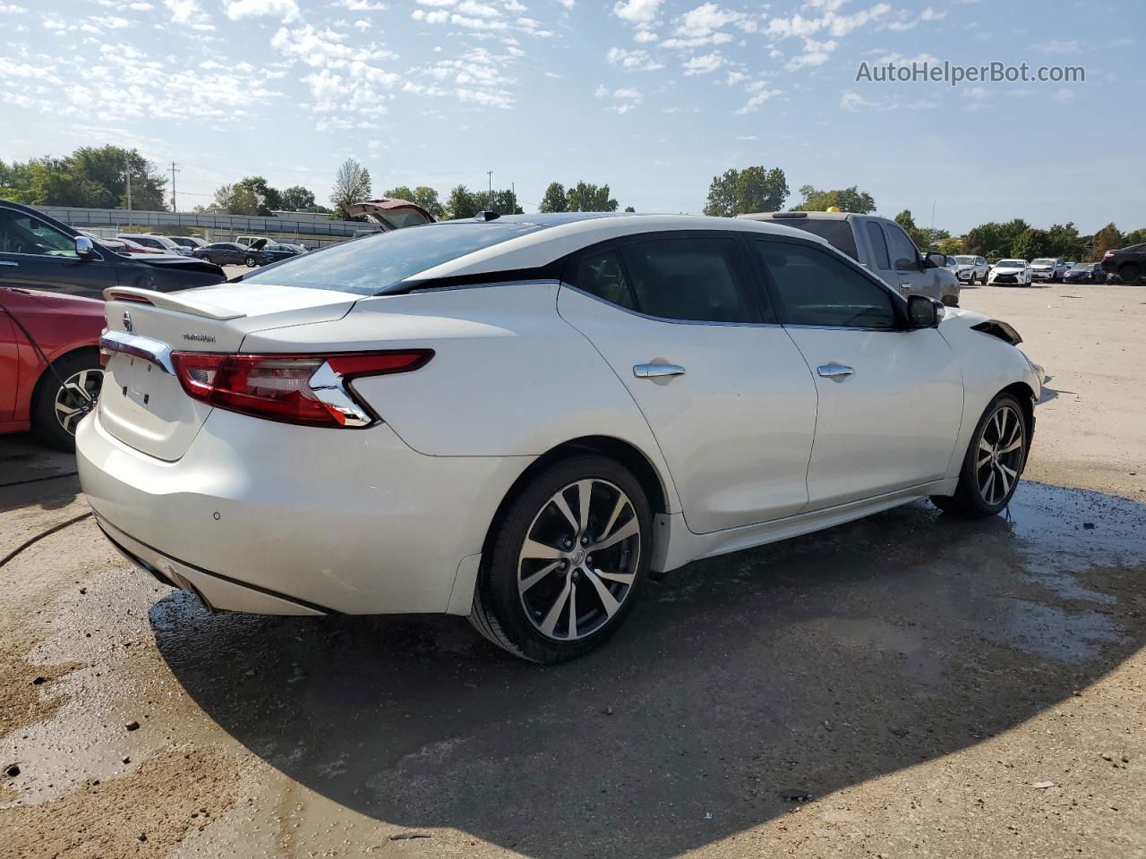 2016 Nissan Maxima 3.5s White vin: 1N4AA6AP3GC420916