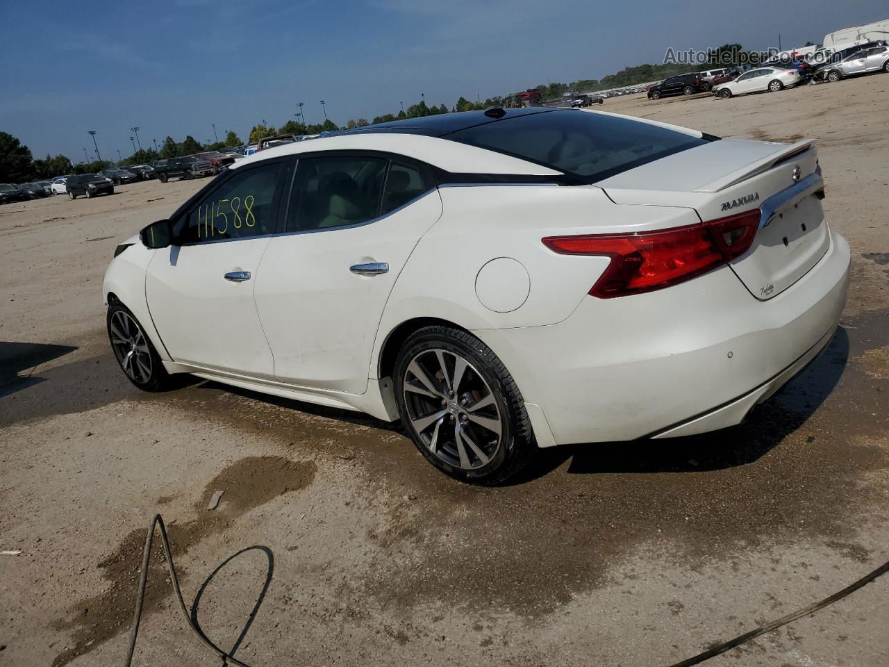 2016 Nissan Maxima 3.5s White vin: 1N4AA6AP3GC420916