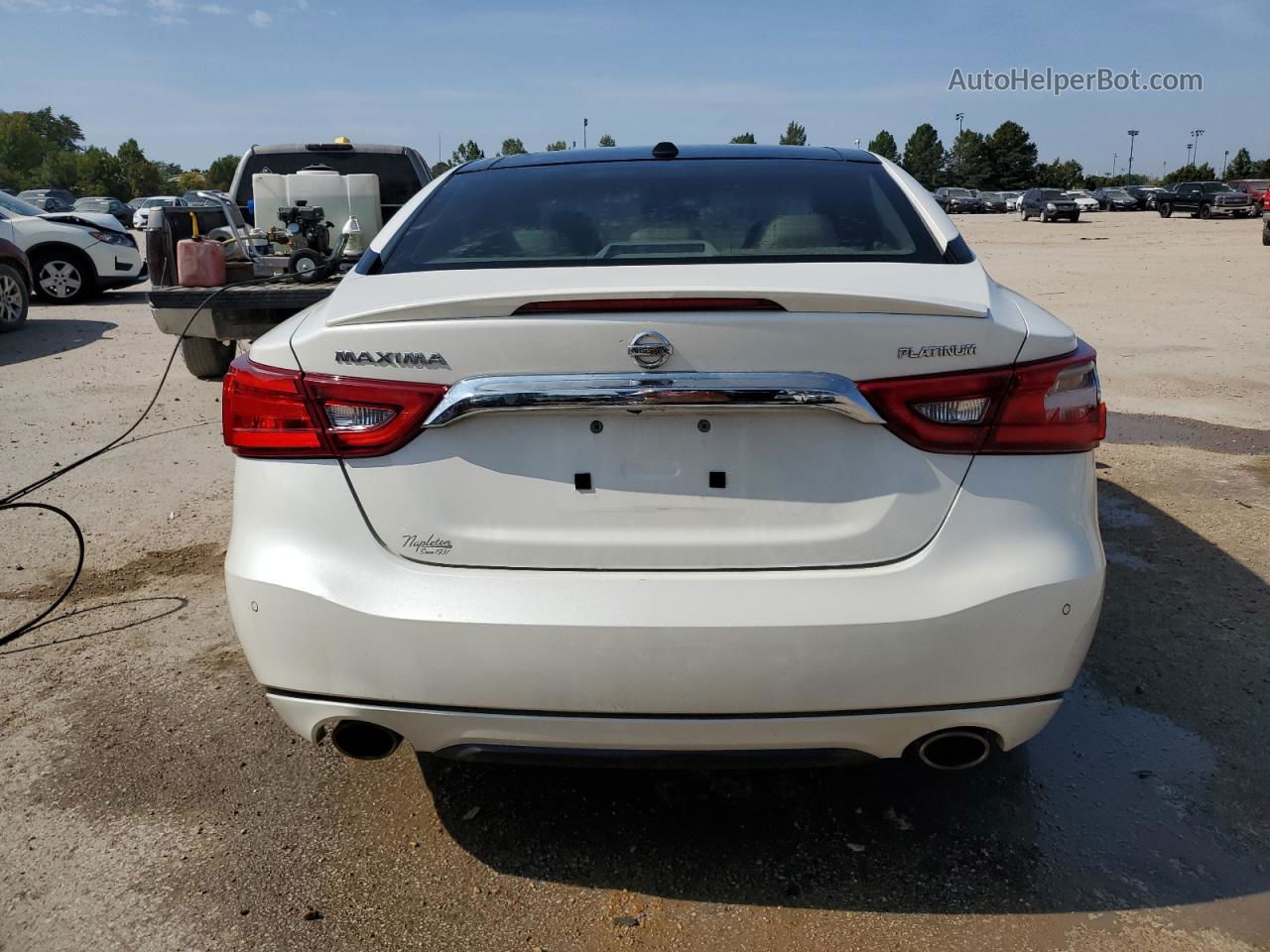 2016 Nissan Maxima 3.5s White vin: 1N4AA6AP3GC420916