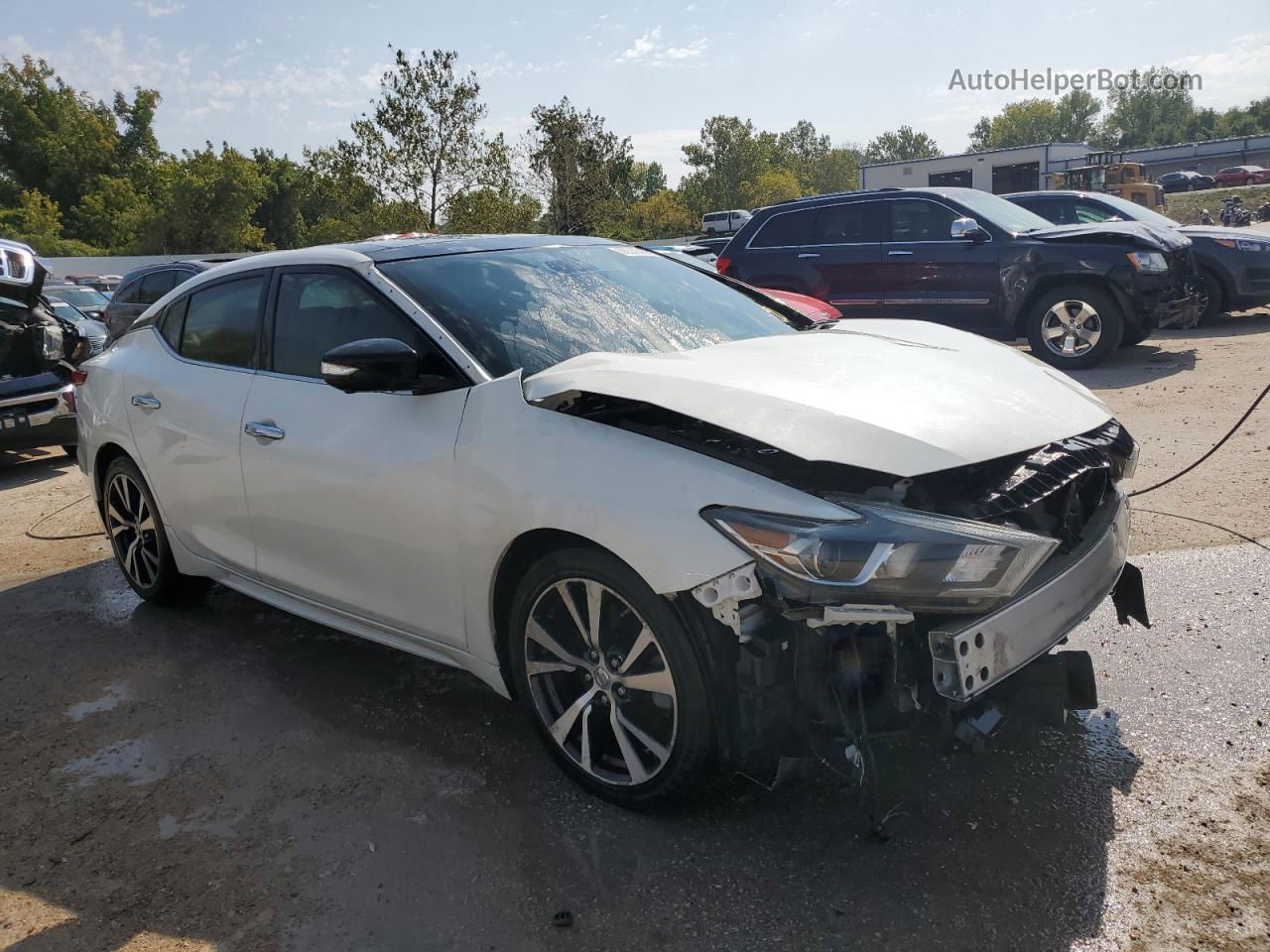 2016 Nissan Maxima 3.5s White vin: 1N4AA6AP3GC420916