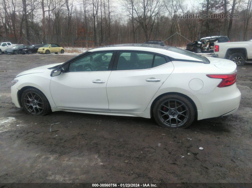 2016 Nissan Maxima 3.5 Platinum White vin: 1N4AA6AP3GC423881