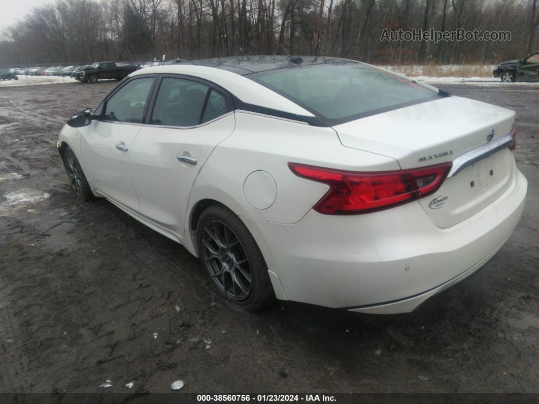 2016 Nissan Maxima 3.5 Platinum White vin: 1N4AA6AP3GC423881