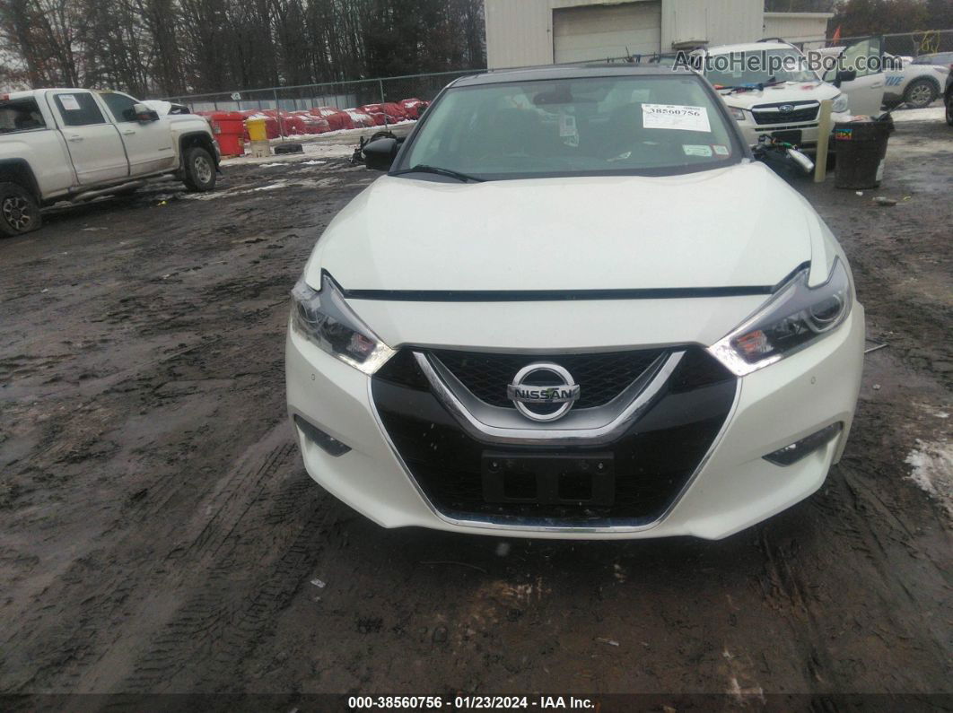 2016 Nissan Maxima 3.5 Platinum White vin: 1N4AA6AP3GC423881