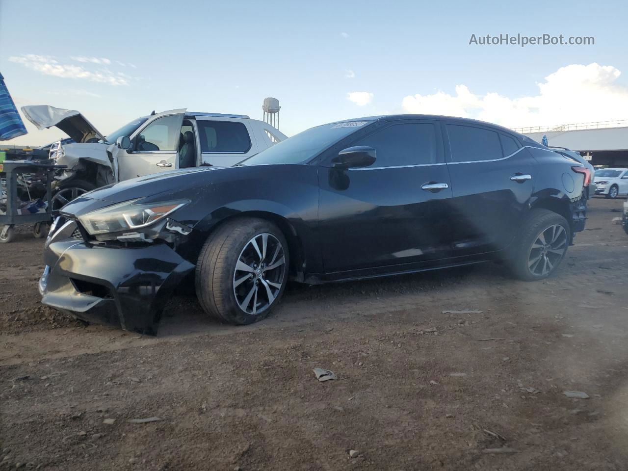 2016 Nissan Maxima 3.5s Черный vin: 1N4AA6AP3GC429969