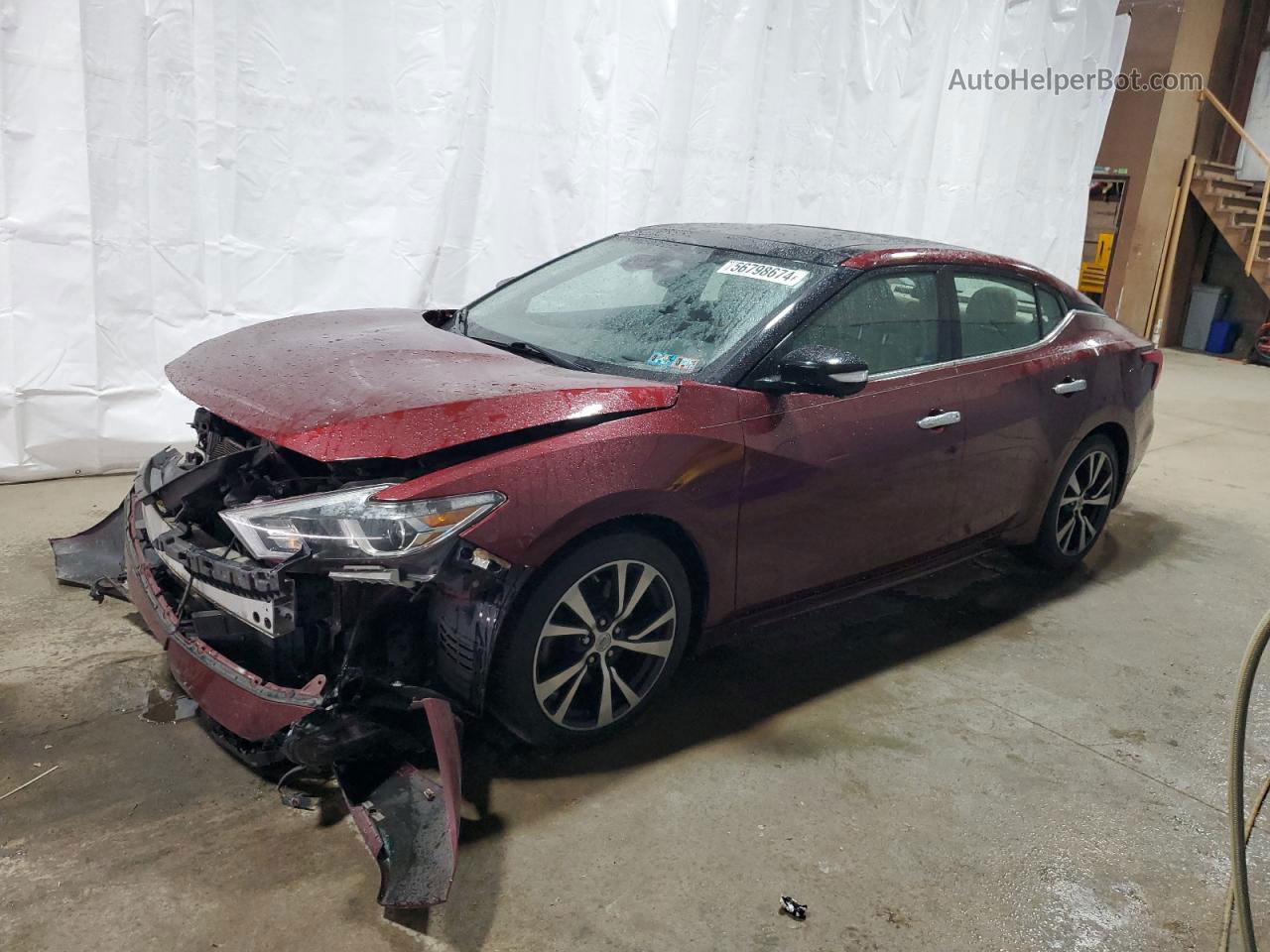 2016 Nissan Maxima 3.5s Maroon vin: 1N4AA6AP3GC435688