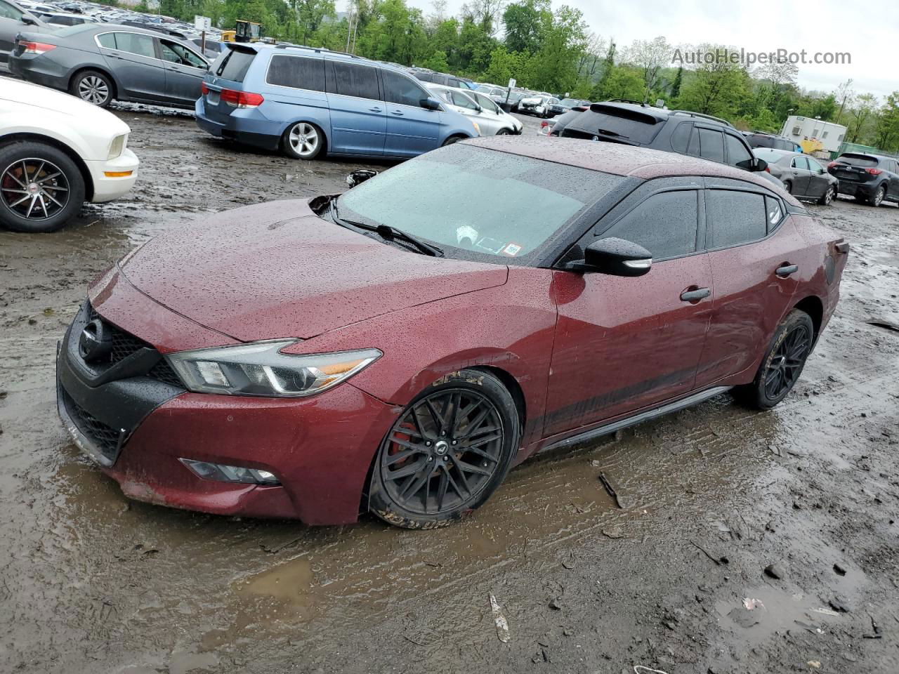 2016 Nissan Maxima 3.5s Maroon vin: 1N4AA6AP3GC449882