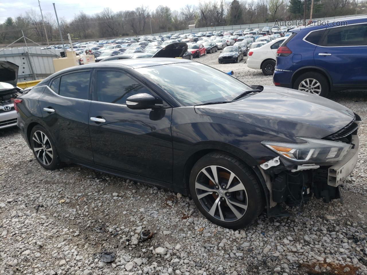 2017 Nissan Maxima 3.5s Черный vin: 1N4AA6AP3HC376580