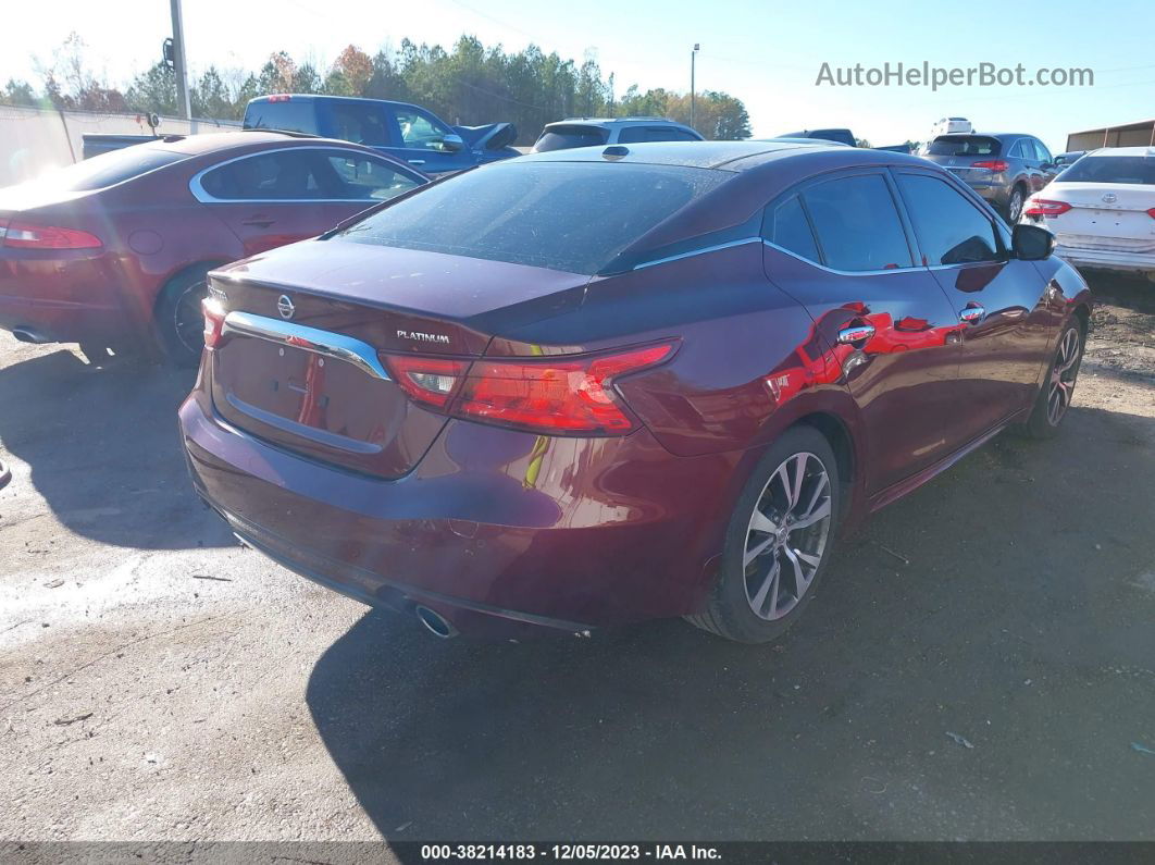 2017 Nissan Maxima 3.5 Platinum Red vin: 1N4AA6AP3HC392553