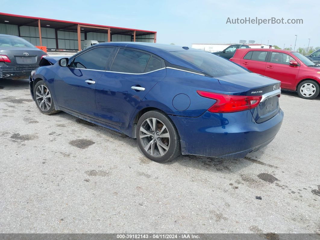 2017 Nissan Maxima 3.5 S Blue vin: 1N4AA6AP3HC396604