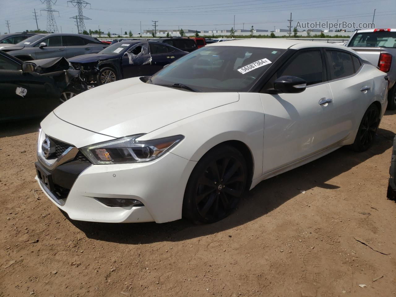 2017 Nissan Maxima 3.5s White vin: 1N4AA6AP3HC404913