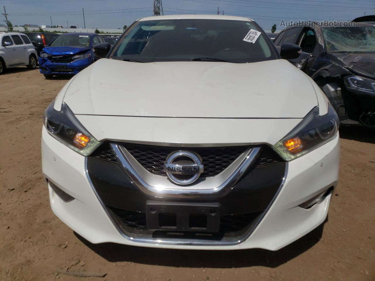 2017 Nissan Maxima 3.5s White vin: 1N4AA6AP3HC404913