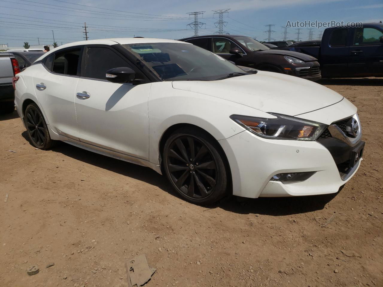 2017 Nissan Maxima 3.5s White vin: 1N4AA6AP3HC404913