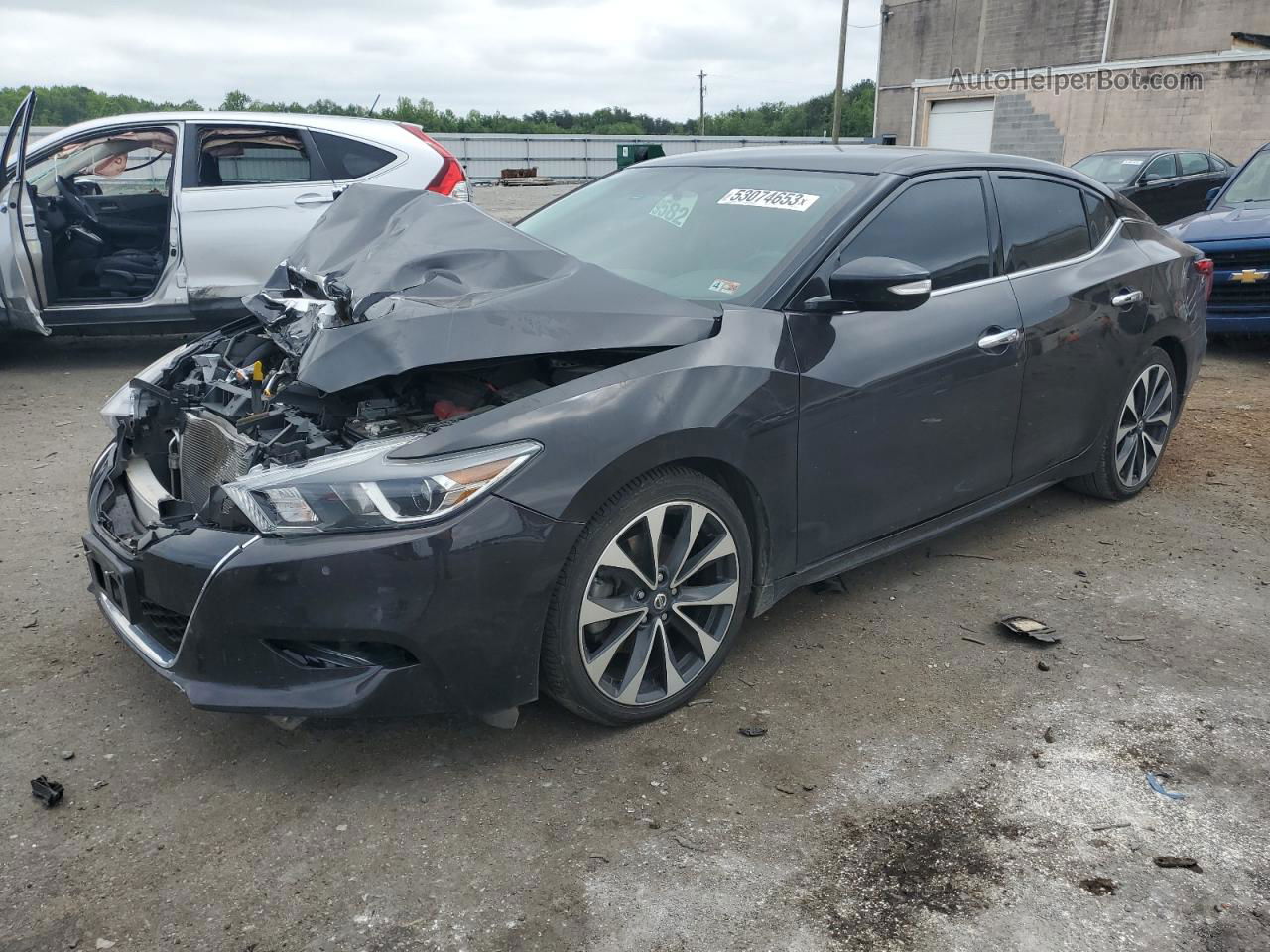 2017 Nissan Maxima 3.5s Черный vin: 1N4AA6AP3HC408332