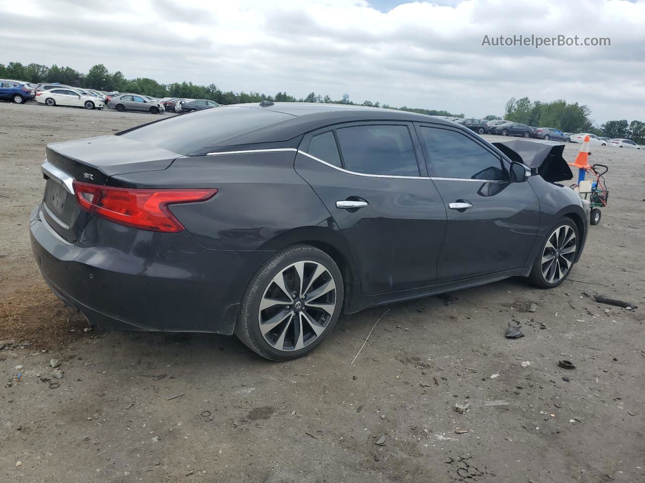 2017 Nissan Maxima 3.5s Black vin: 1N4AA6AP3HC408332