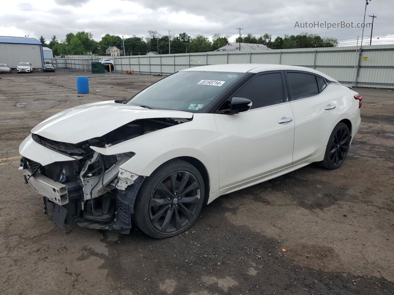 2017 Nissan Maxima 3.5s White vin: 1N4AA6AP3HC409514