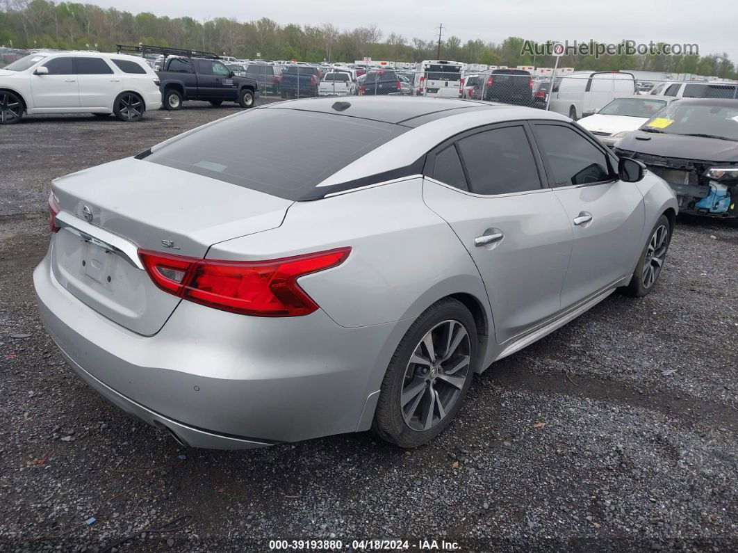 2017 Nissan Maxima 3.5 Sl Silver vin: 1N4AA6AP3HC427348