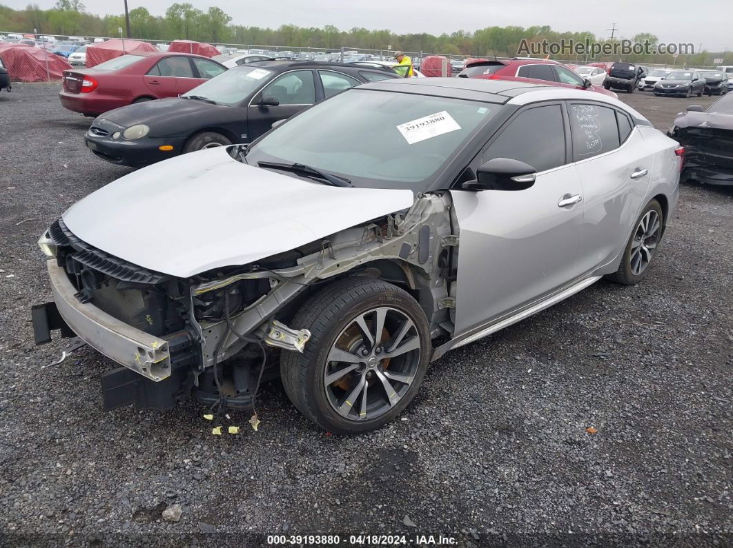 2017 Nissan Maxima 3.5 Sl Silver vin: 1N4AA6AP3HC427348