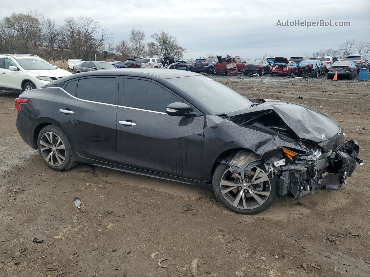 2017 Nissan Maxima 3.5s Black vin: 1N4AA6AP3HC428984