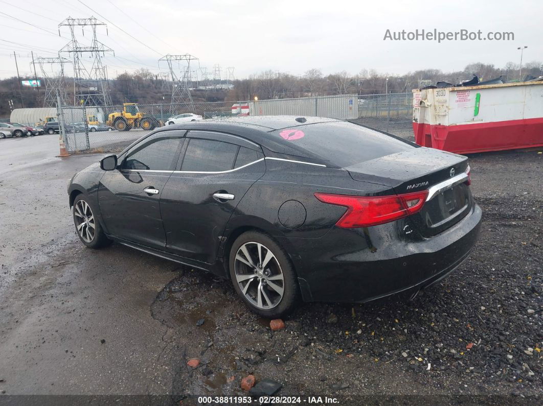 2017 Nissan Maxima 3.5 Sl Black vin: 1N4AA6AP3HC433957