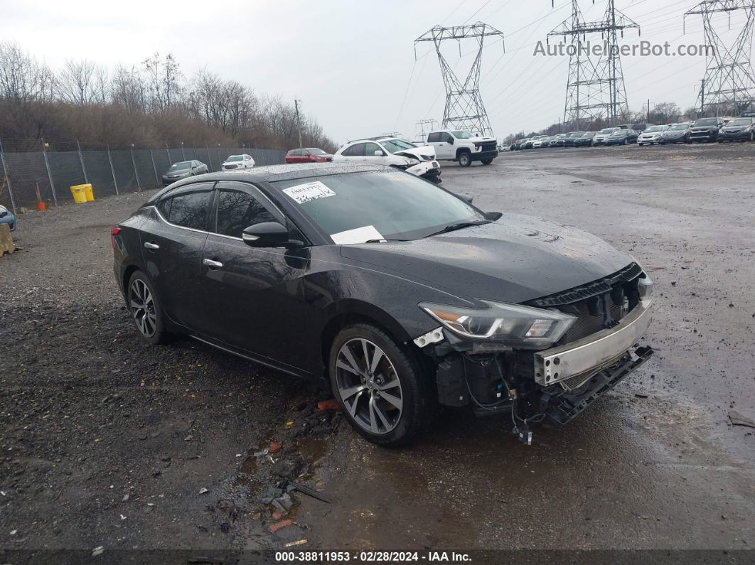 2017 Nissan Maxima 3.5 Sl Black vin: 1N4AA6AP3HC433957