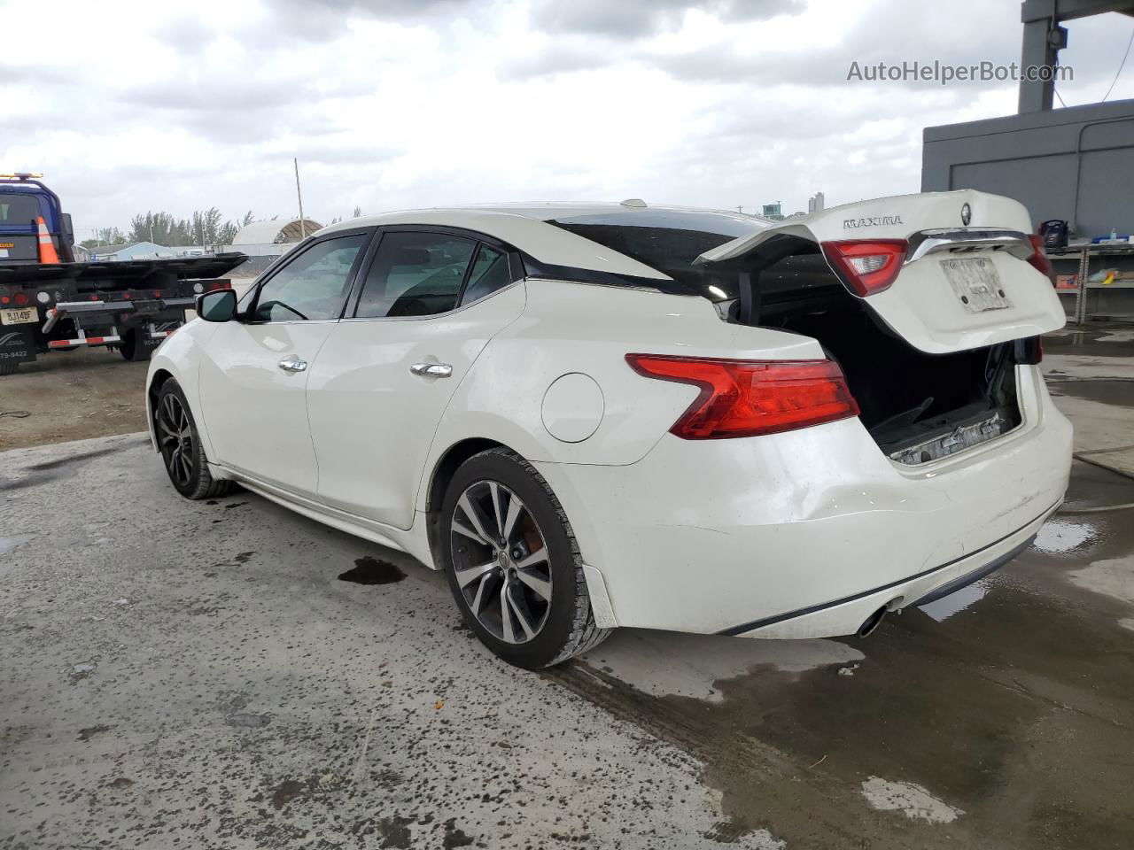 2017 Nissan Maxima 3.5s White vin: 1N4AA6AP3HC434963