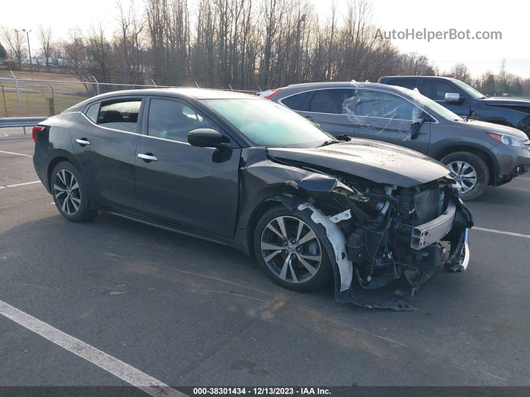 2017 Nissan Maxima 3.5 S Black vin: 1N4AA6AP3HC437796