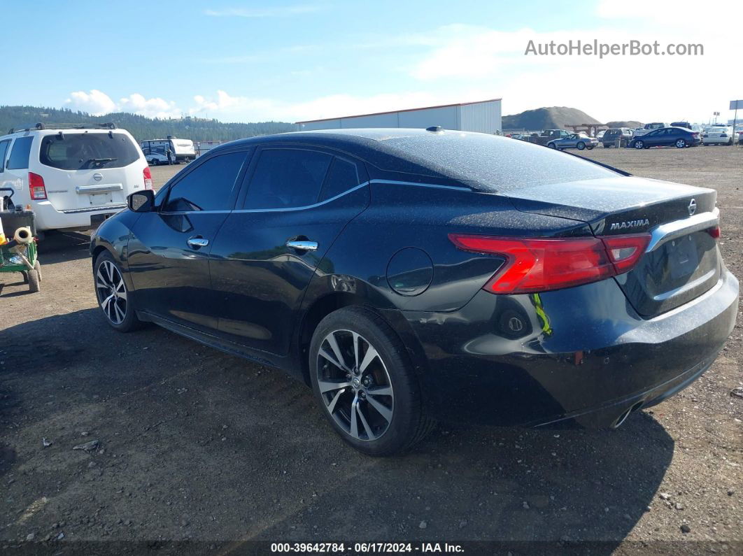 2017 Nissan Maxima 3.5 Sv Black vin: 1N4AA6AP3HC443131