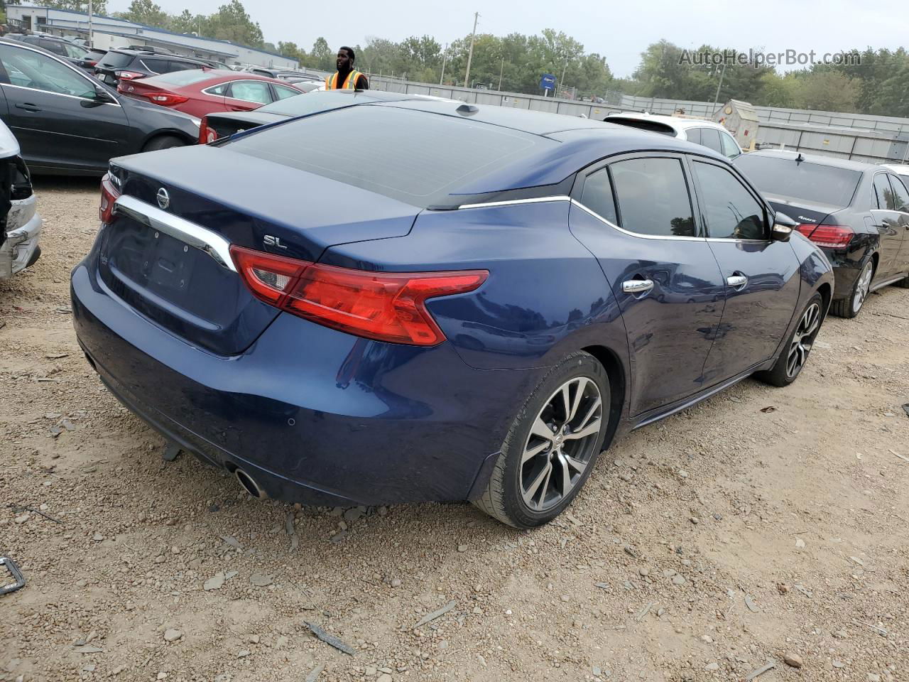 2017 Nissan Maxima 3.5s Blue vin: 1N4AA6AP3HC453285