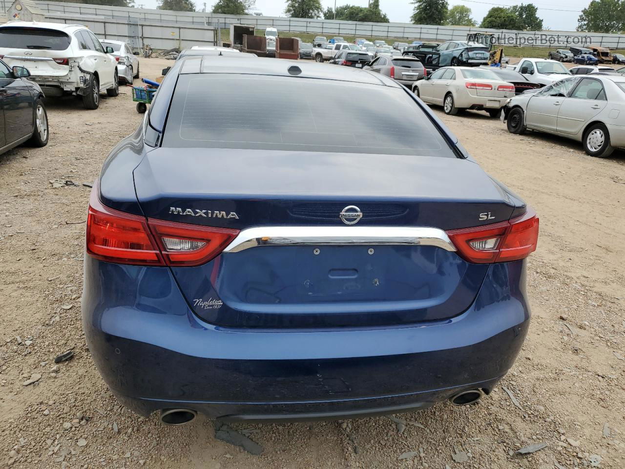 2017 Nissan Maxima 3.5s Blue vin: 1N4AA6AP3HC453285