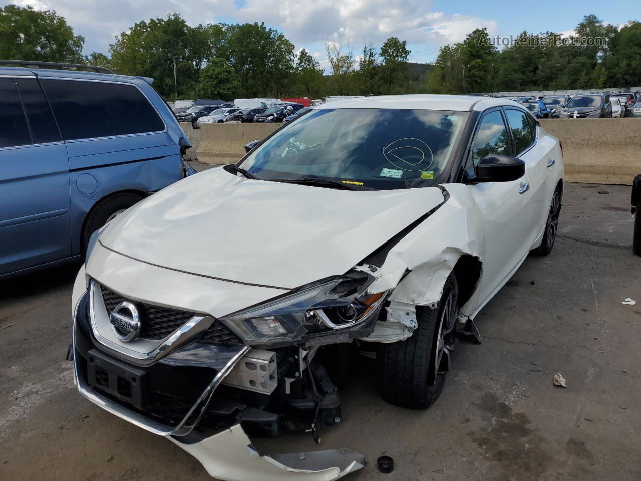 2017 Nissan Maxima 3.5s White vin: 1N4AA6AP3HC456946