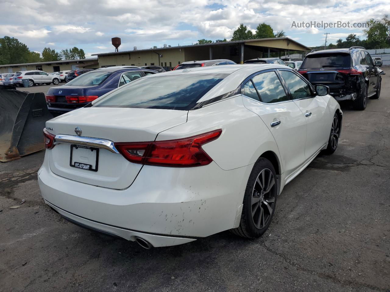 2017 Nissan Maxima 3.5s White vin: 1N4AA6AP3HC456946