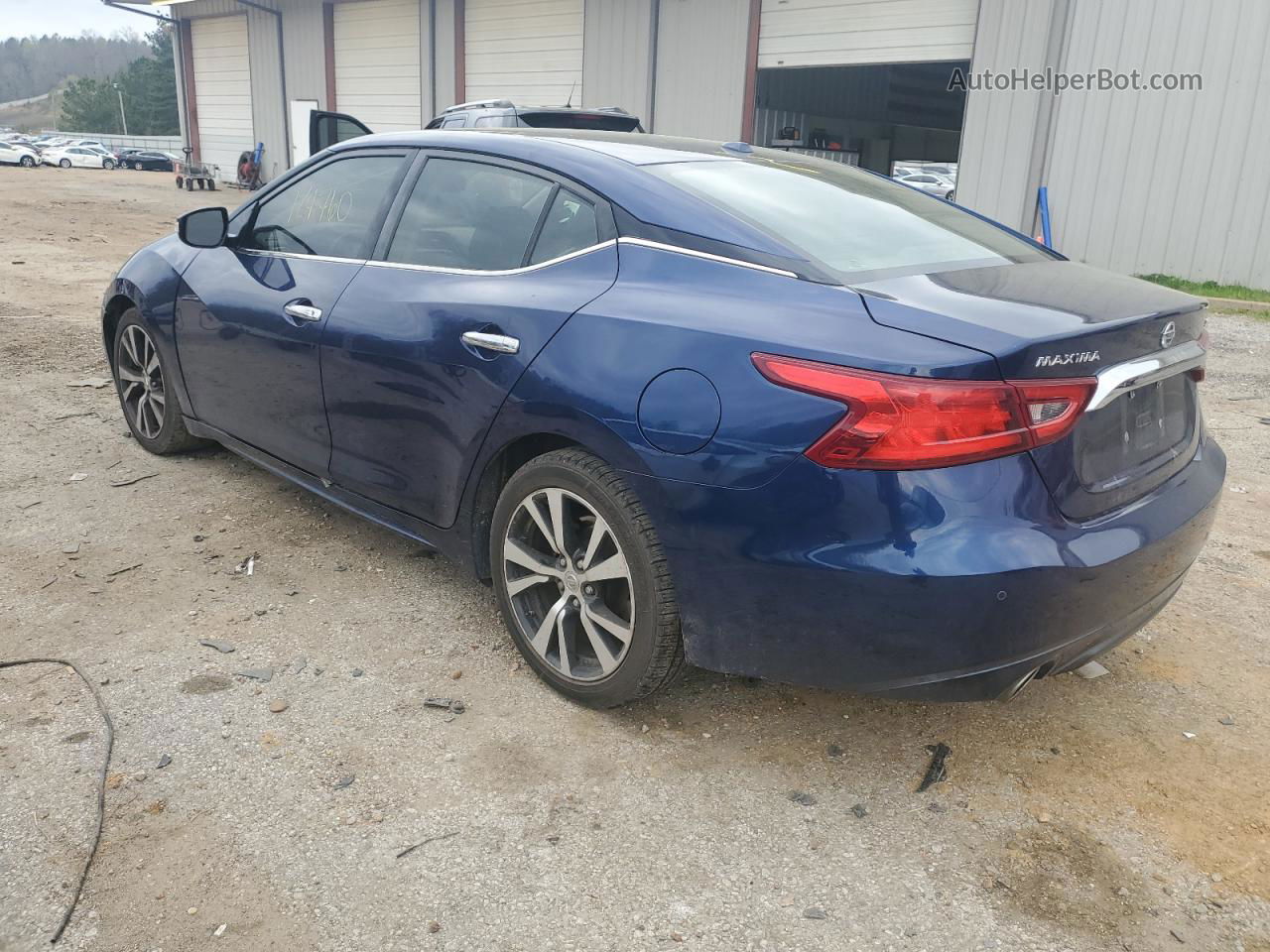 2018 Nissan Maxima 3.5s Blue vin: 1N4AA6AP3JC379355