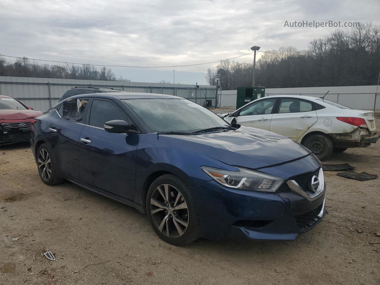 2018 Nissan Maxima 3.5s Blue vin: 1N4AA6AP3JC379355