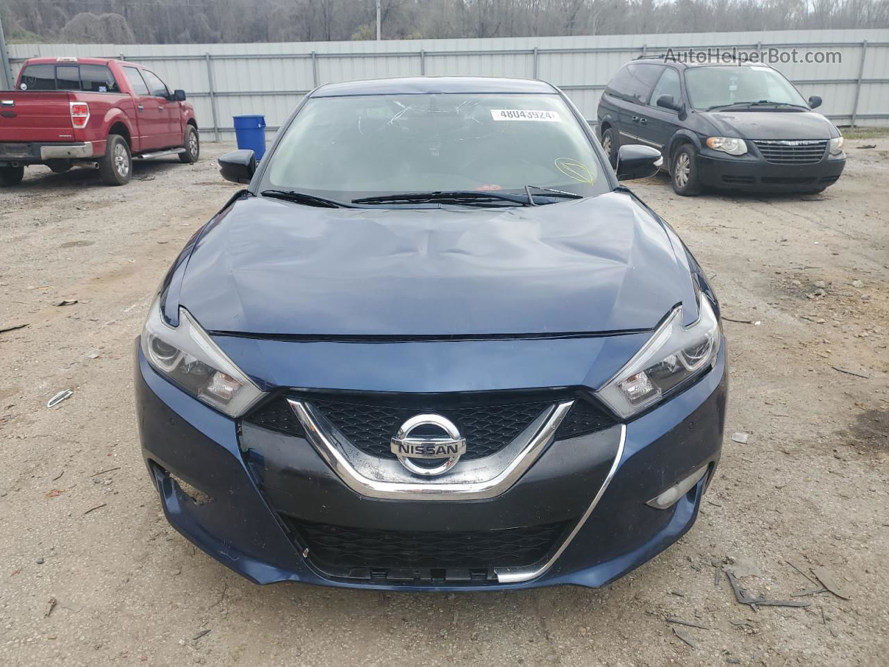 2018 Nissan Maxima 3.5s Blue vin: 1N4AA6AP3JC379355