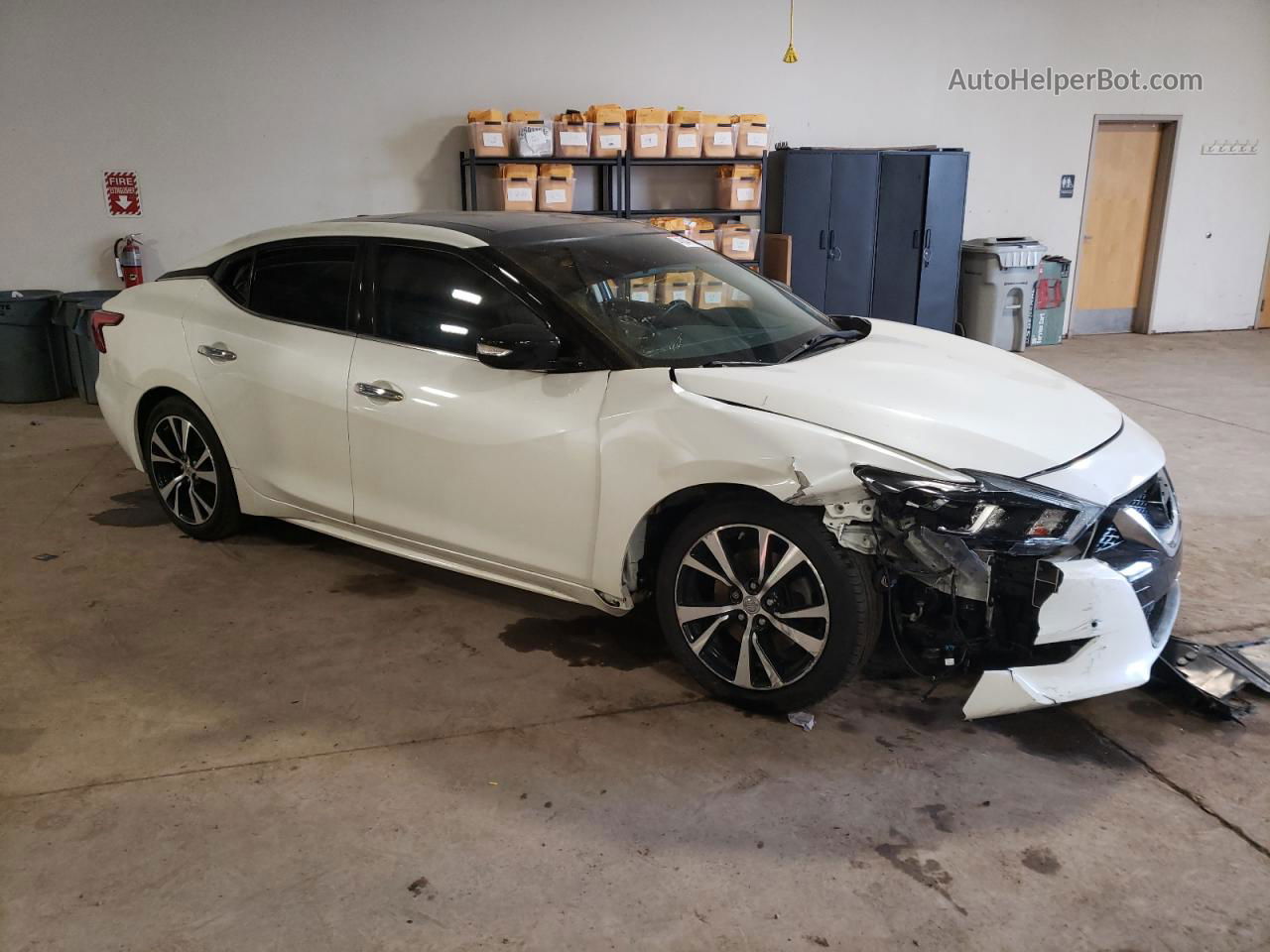 2018 Nissan Maxima 3.5s White vin: 1N4AA6AP3JC401189