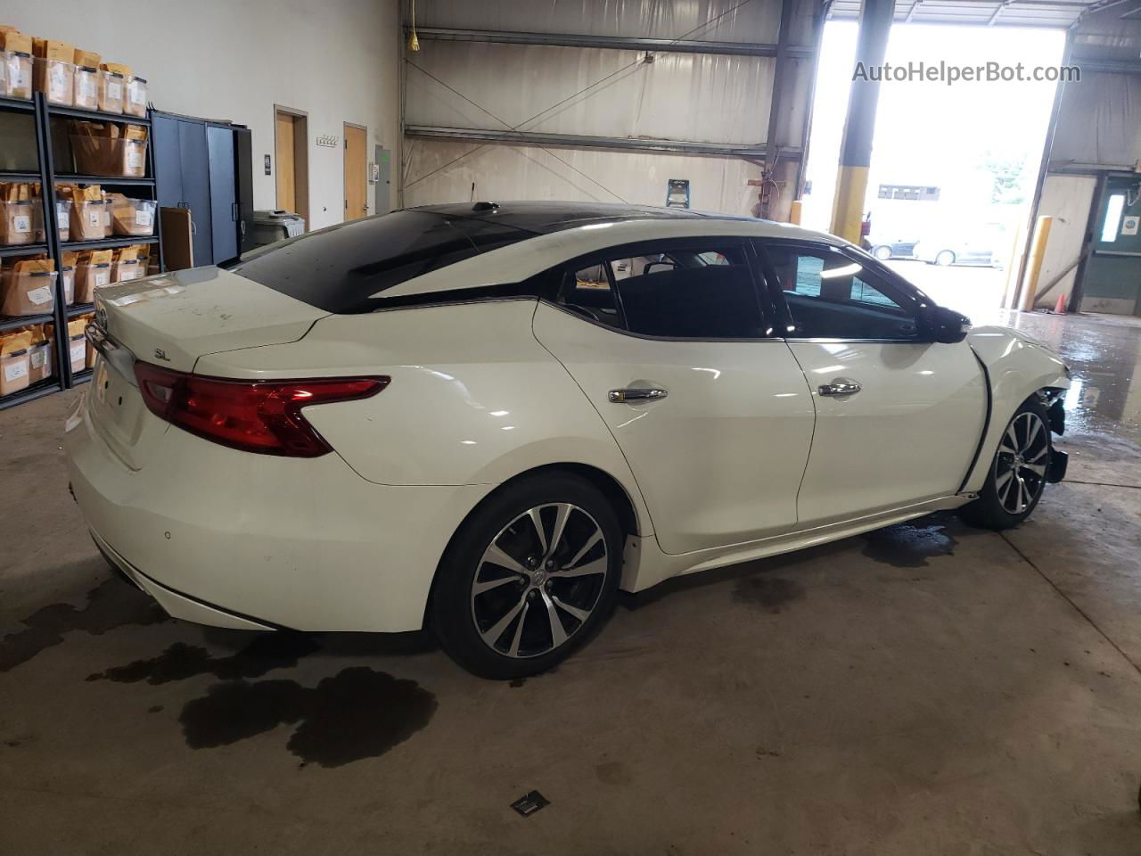 2018 Nissan Maxima 3.5s White vin: 1N4AA6AP3JC401189