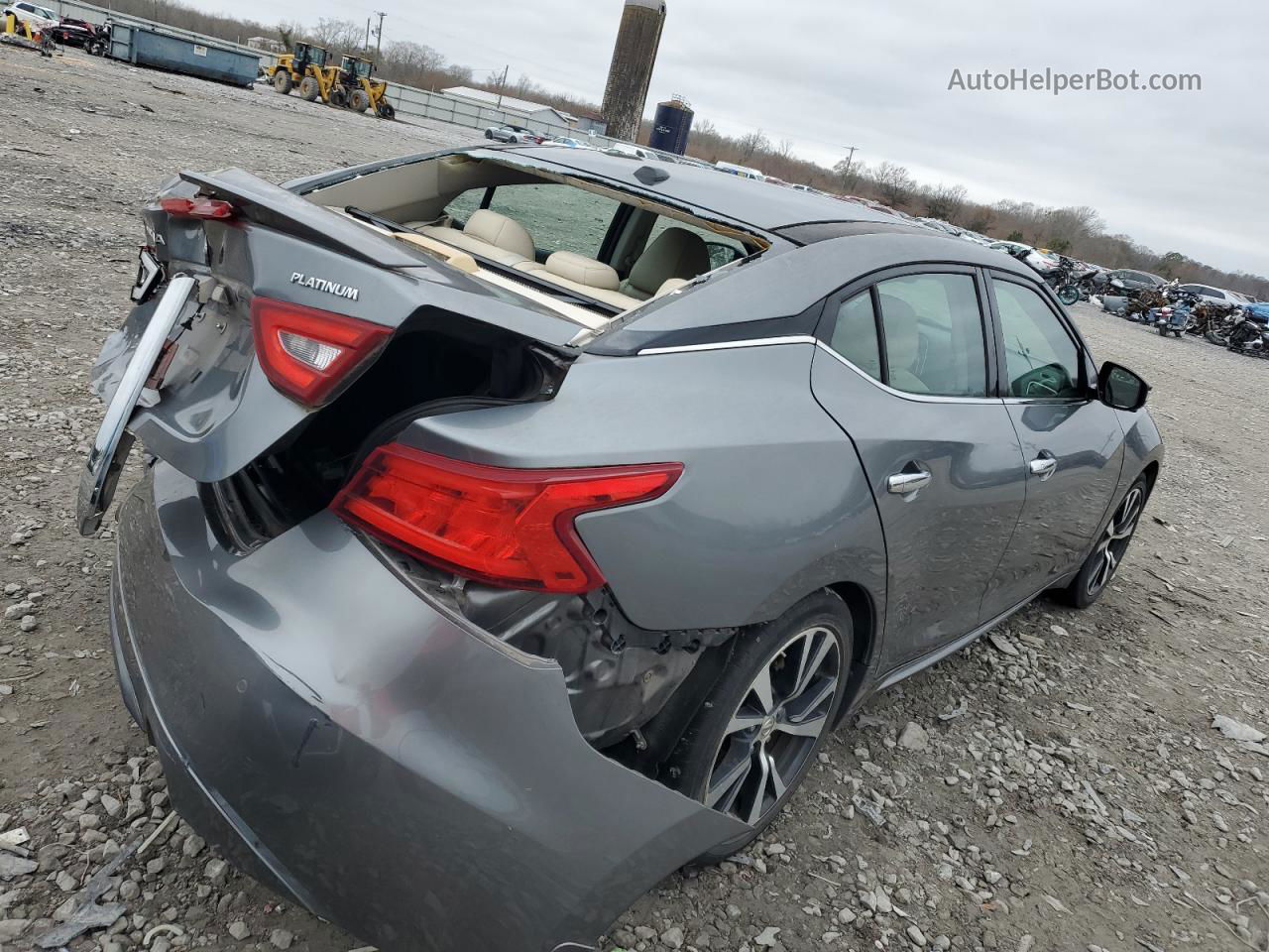 2016 Nissan Maxima 3.5s Gray vin: 1N4AA6AP4GC390664