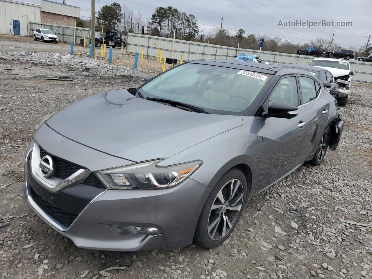 2016 Nissan Maxima 3.5s Gray vin: 1N4AA6AP4GC390664