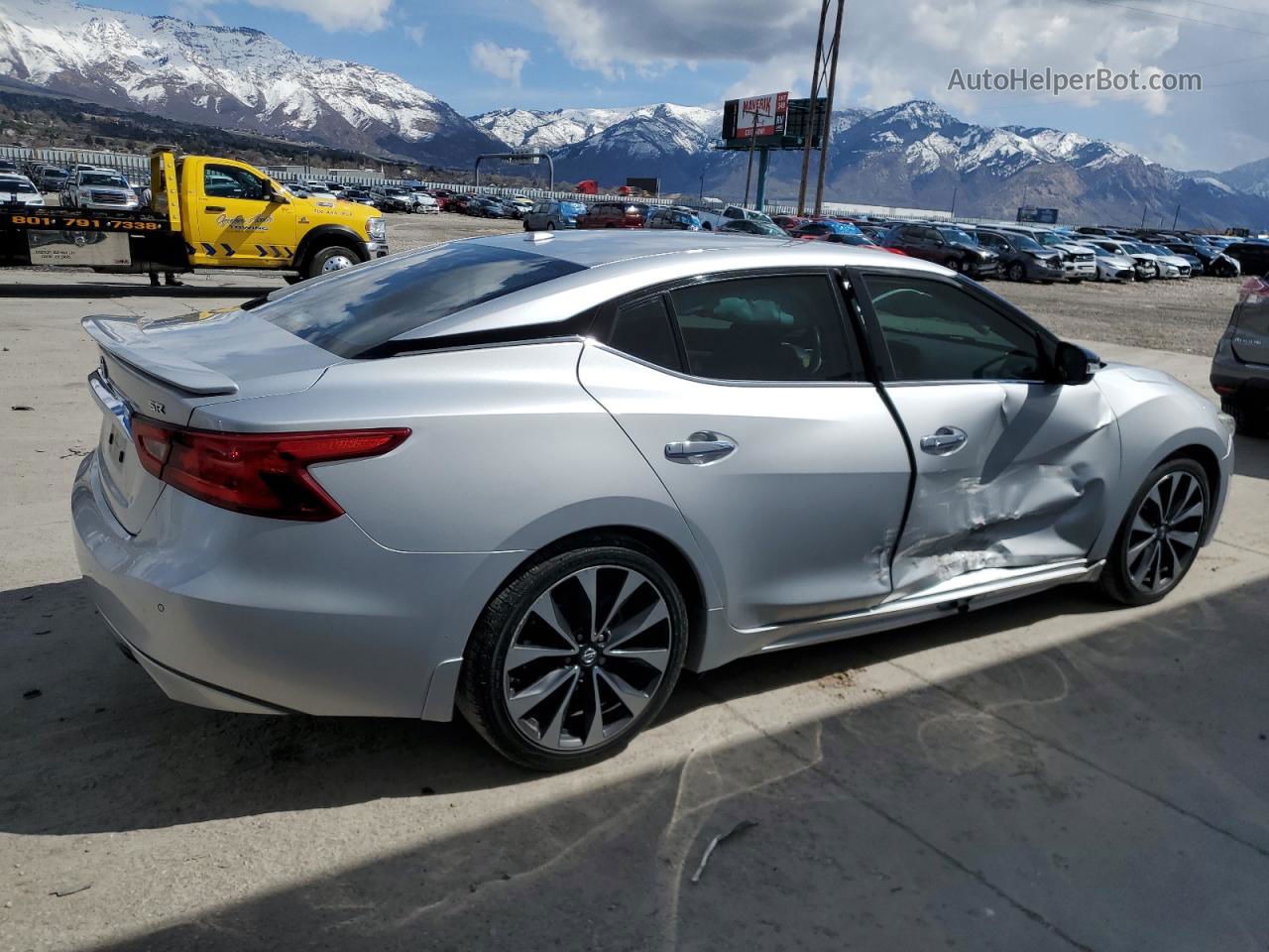 2016 Nissan Maxima 3.5s Silver vin: 1N4AA6AP4GC428720