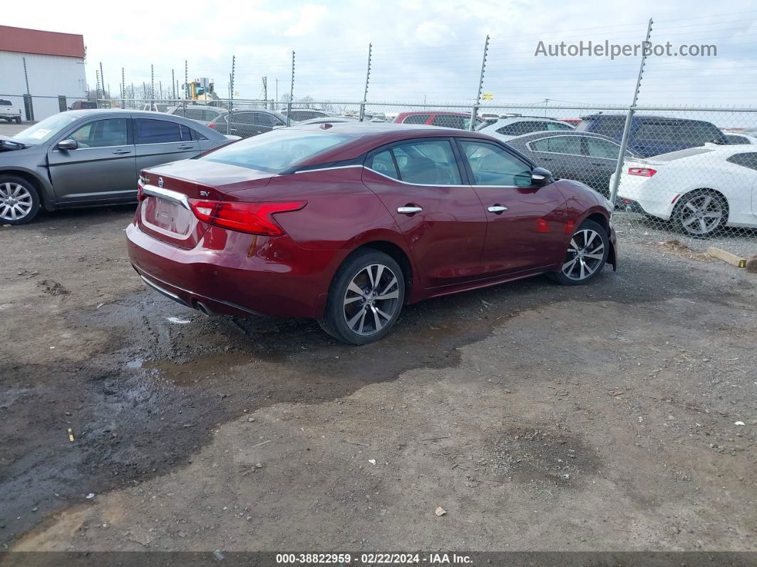 2016 Nissan Maxima 3.5 Sv Burgundy vin: 1N4AA6AP4GC433352