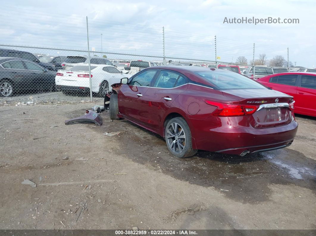 2016 Nissan Maxima 3.5 Sv Burgundy vin: 1N4AA6AP4GC433352