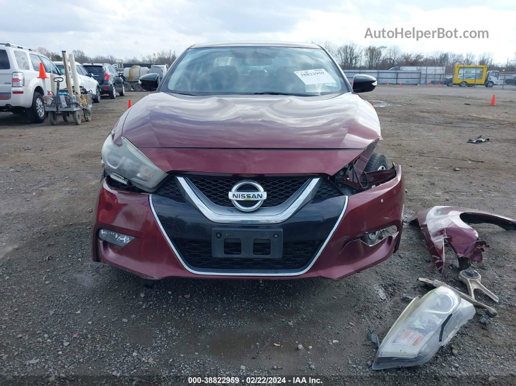 2016 Nissan Maxima 3.5 Sv Burgundy vin: 1N4AA6AP4GC433352