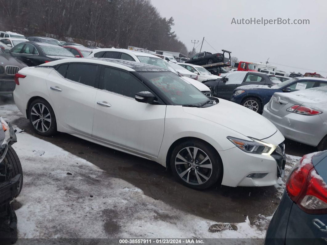 2016 Nissan Maxima 3.5 Sl White vin: 1N4AA6AP4GC436820