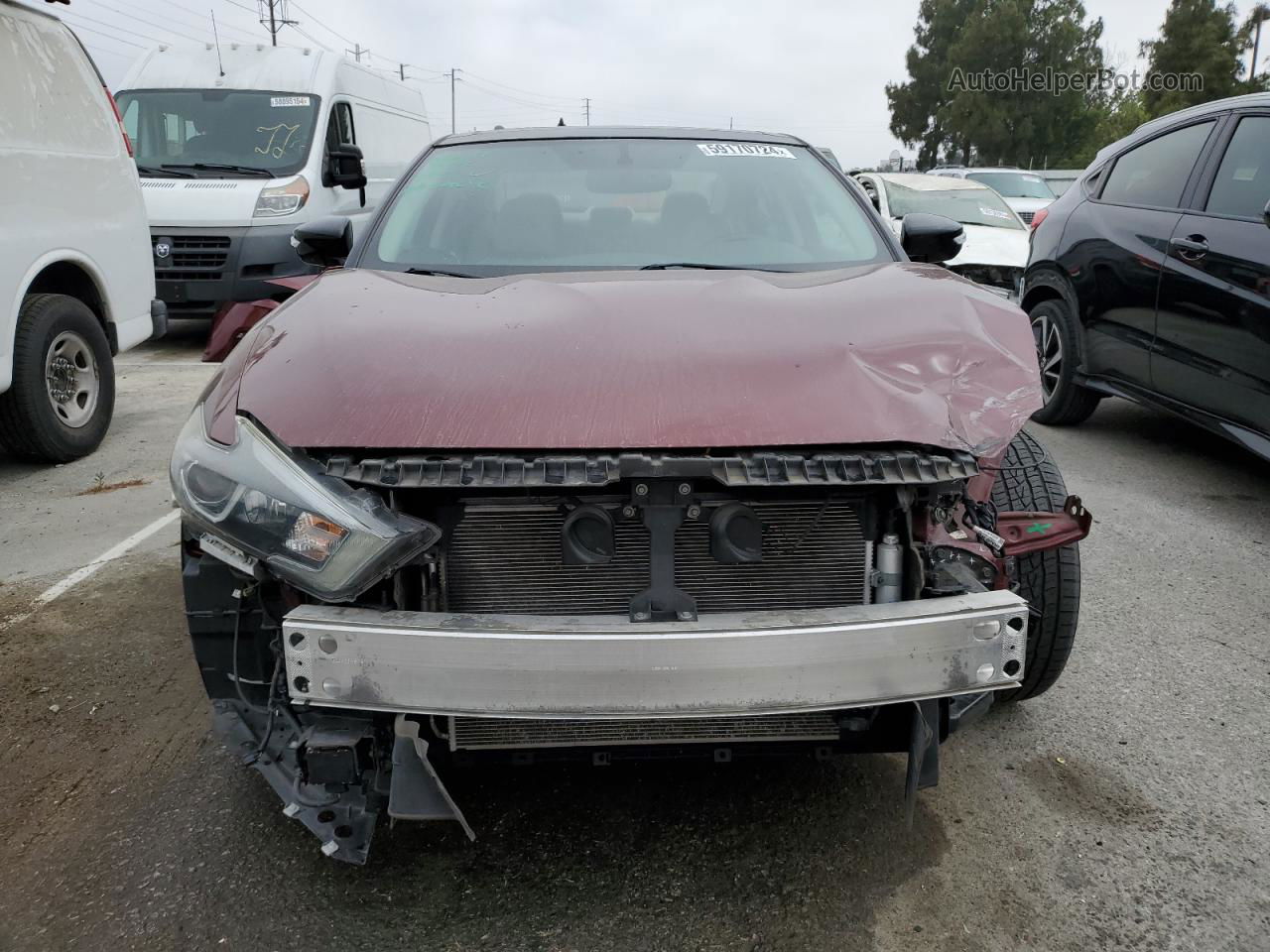 2016 Nissan Maxima 3.5s Burgundy vin: 1N4AA6AP4GC906389