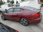 2016 Nissan Maxima 3.5s Burgundy vin: 1N4AA6AP4GC906389