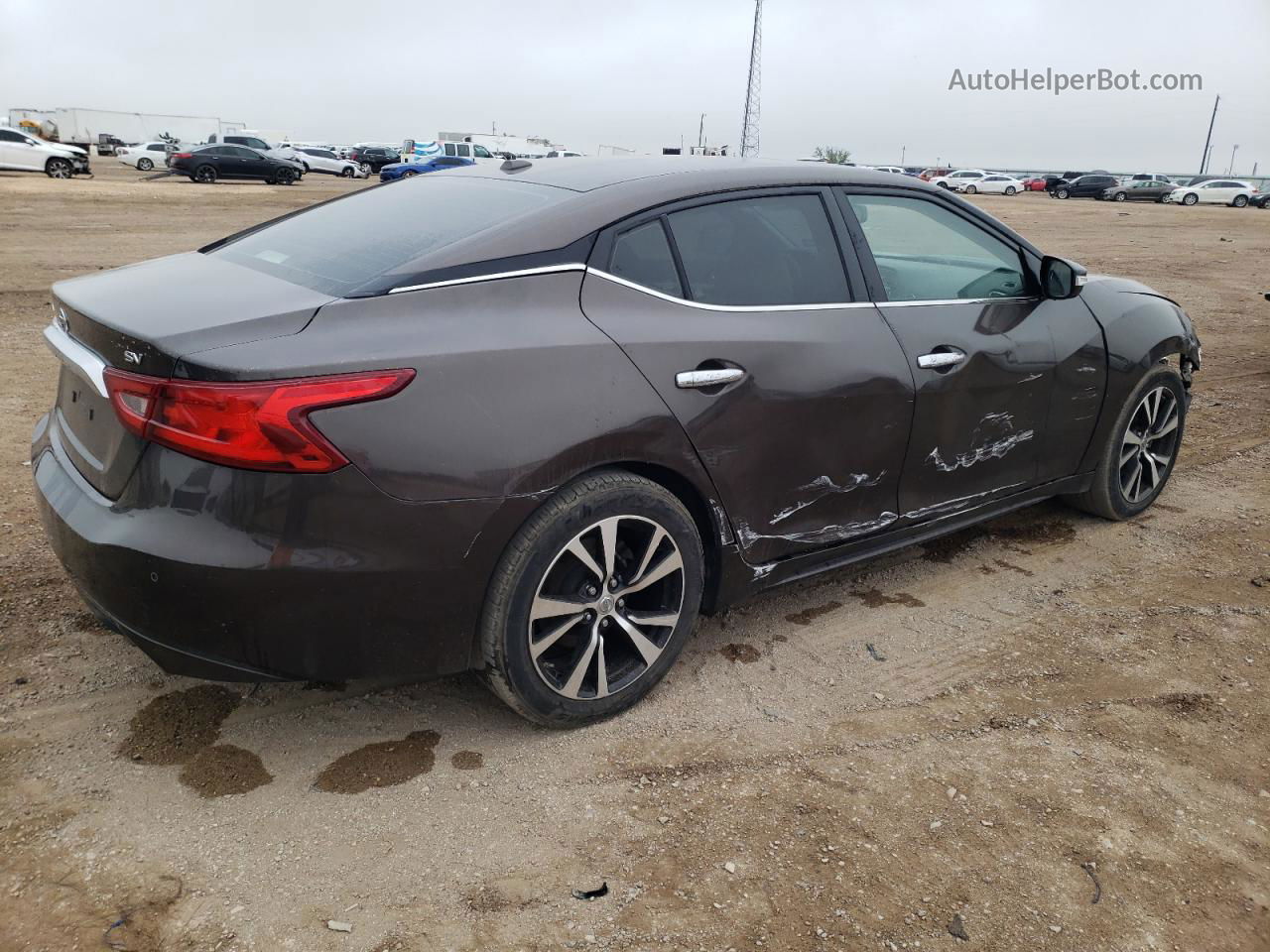 2017 Nissan Maxima 3.5s Серый vin: 1N4AA6AP4HC366348