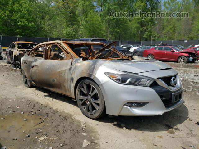 2017 Nissan Maxima 3.5s Silver vin: 1N4AA6AP4HC368035