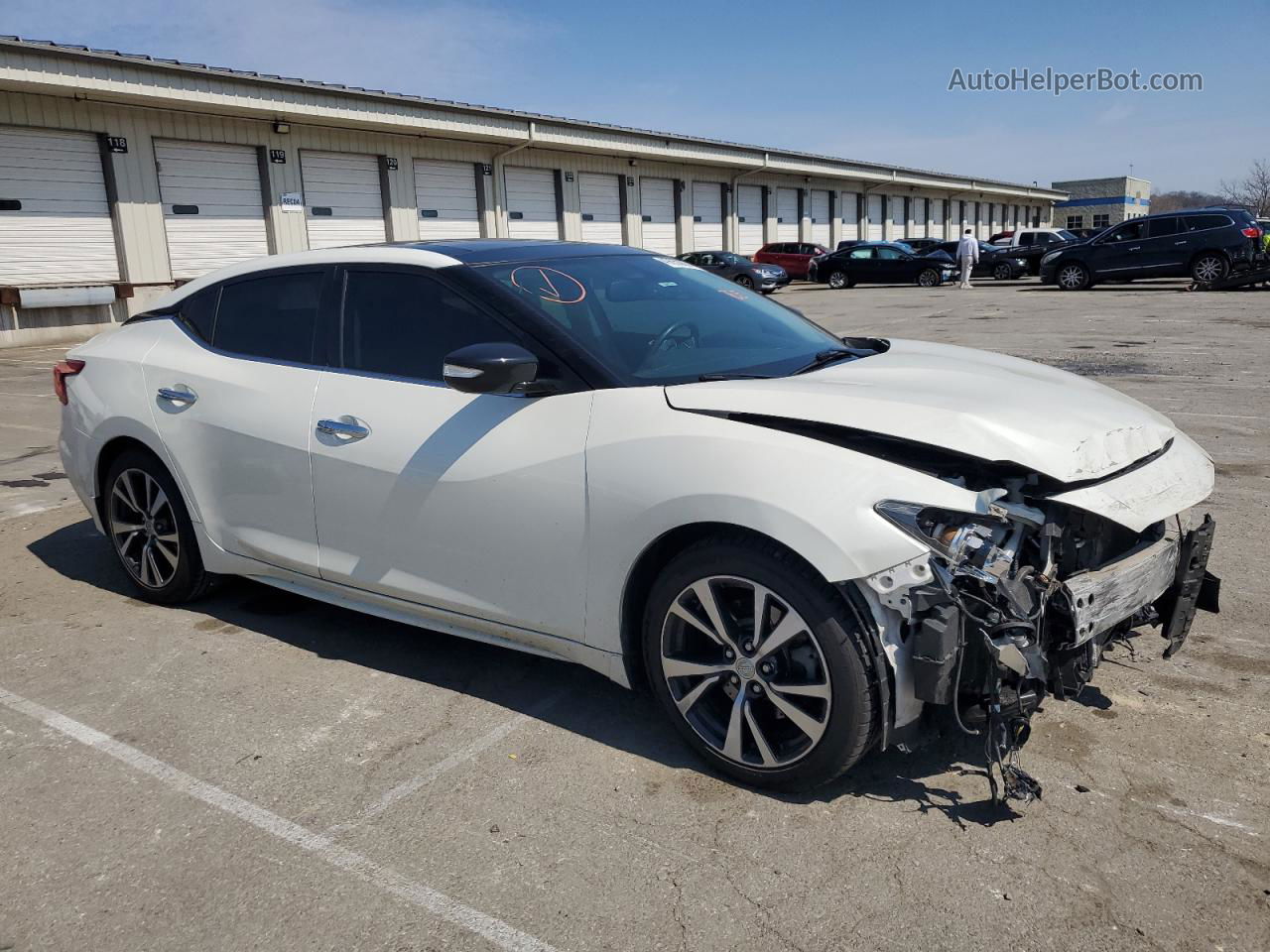 2017 Nissan Maxima 3.5s White vin: 1N4AA6AP4HC373350