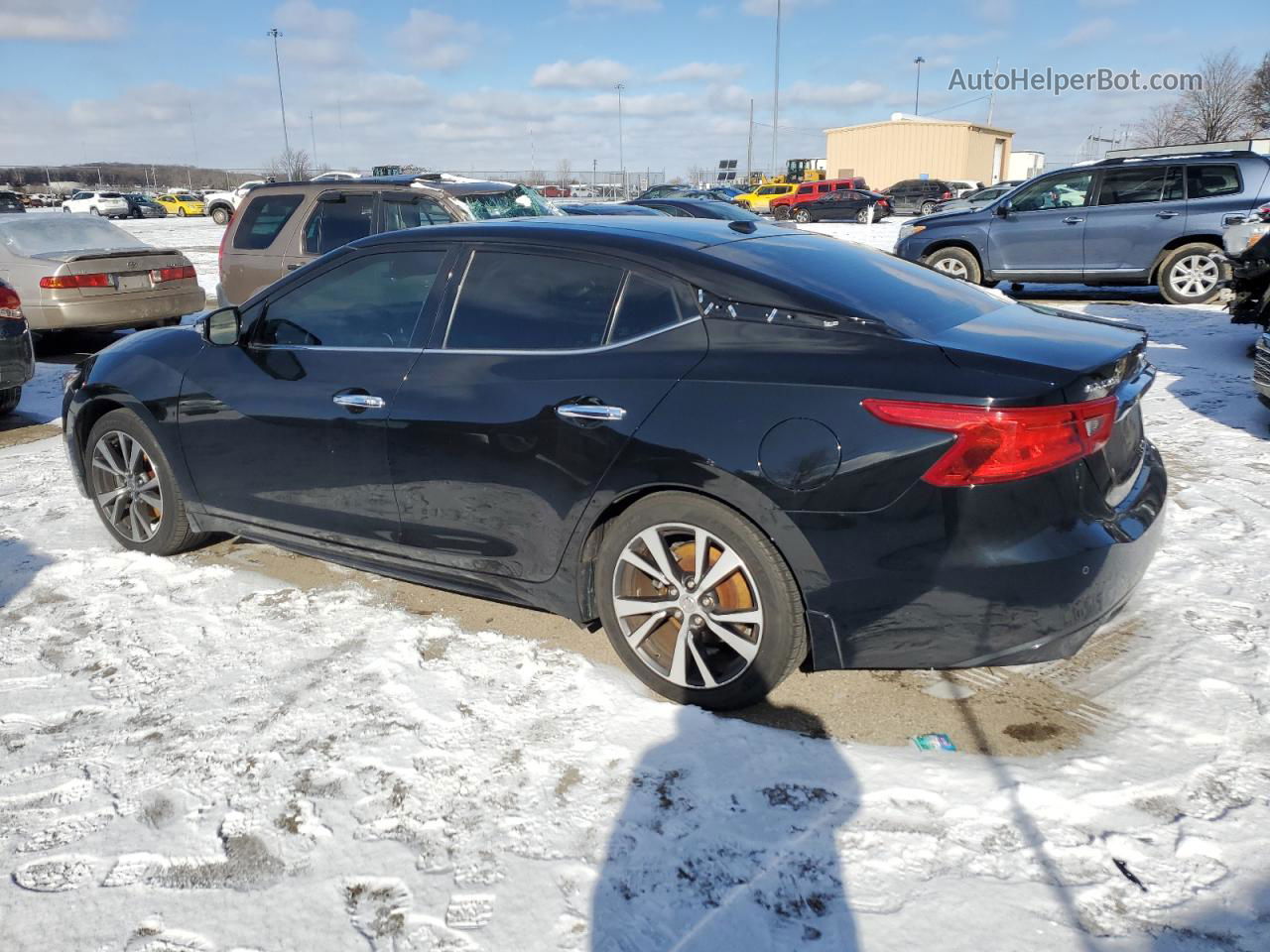 2017 Nissan Maxima 3.5s Черный vin: 1N4AA6AP4HC374546