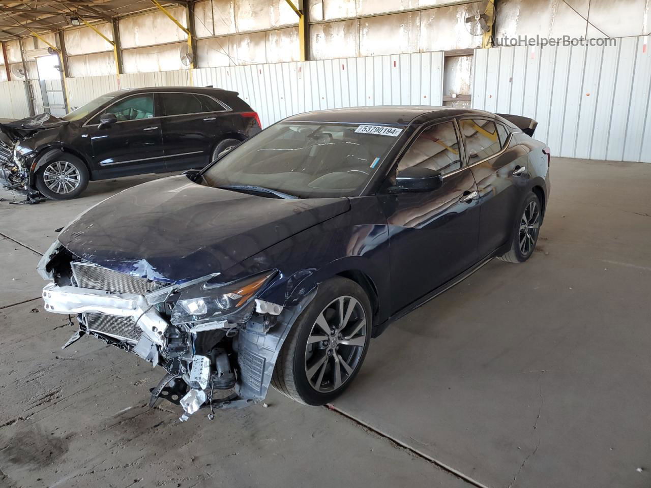 2017 Nissan Maxima 3.5s Blue vin: 1N4AA6AP4HC379388